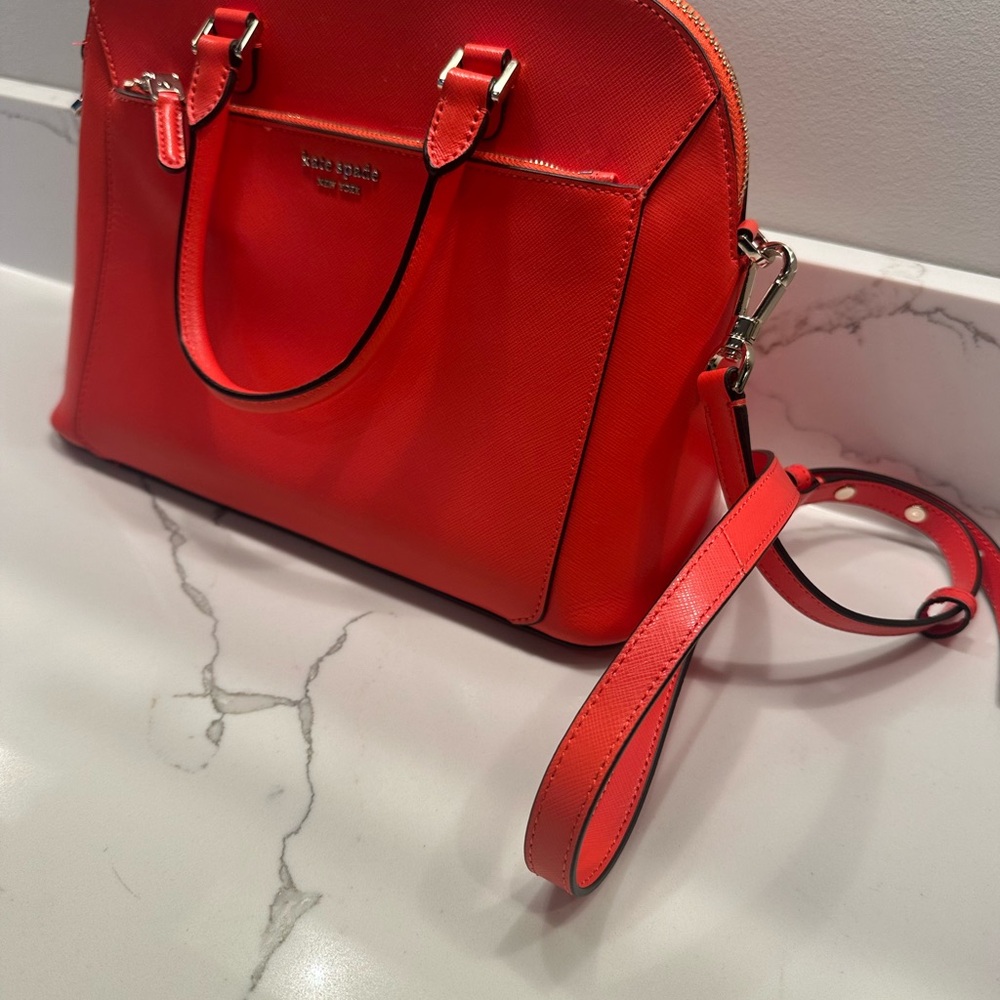 Kate Spade Orange Handbag - Never used, still with protective cover. Perfect! - Picture 3 of 13